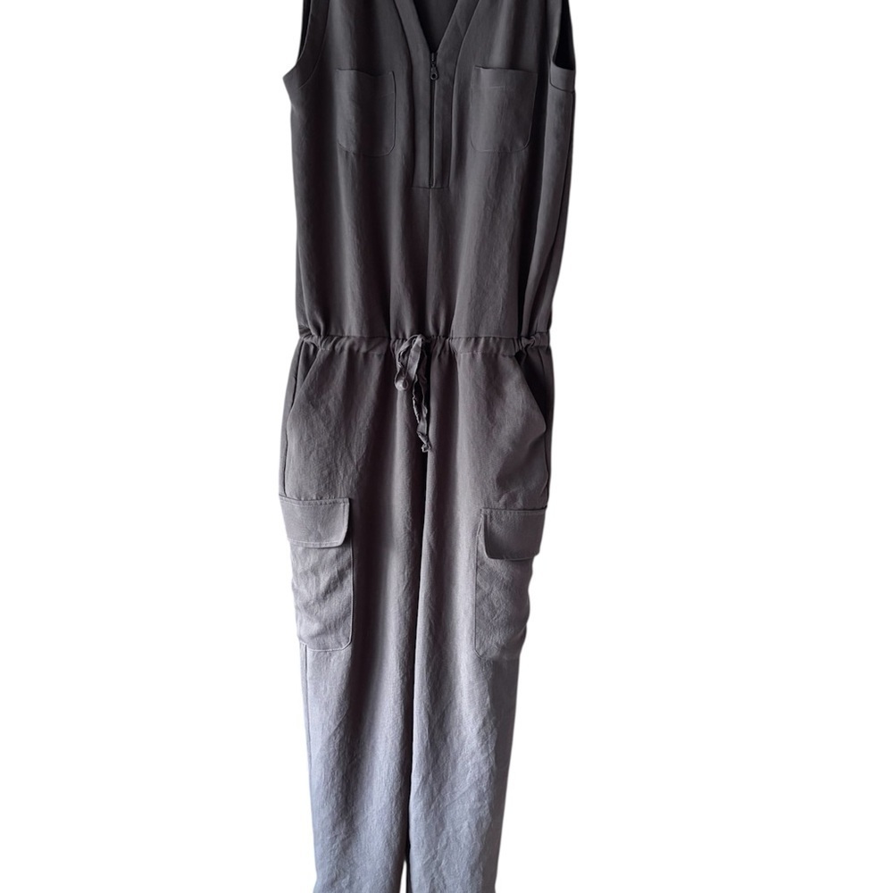 100% Rayon DREW Gray Jumpsuit